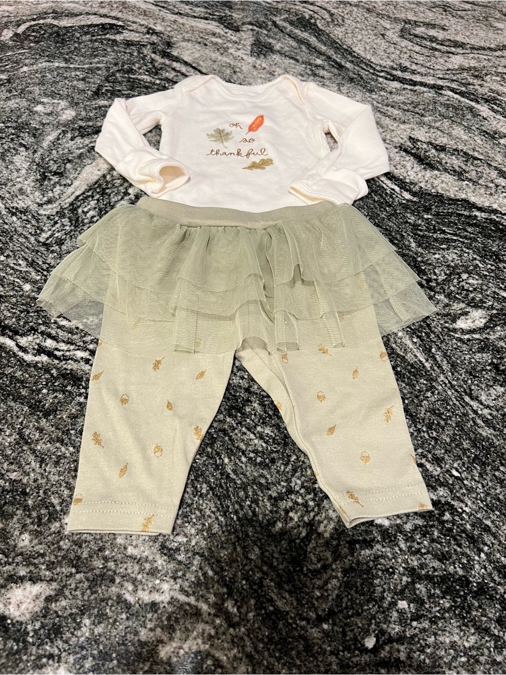 Carter's Baby So Thankful Outfit With Leaf Detail